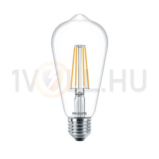 LED lámpa ST64 5,5W- 40W E27 470lm 827 220-240V AC 15000h 2700K Classic LEDbulb Philips - 929001895402