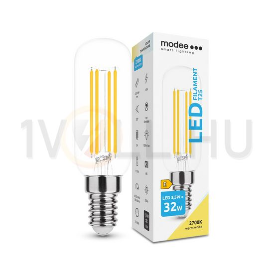 LED lámpa stick T25 filament 3,5W- 32W E14 350lm 827 220-240V AC 35000h 360° 2700K Modee - ML-T25F2700K3,5WE14