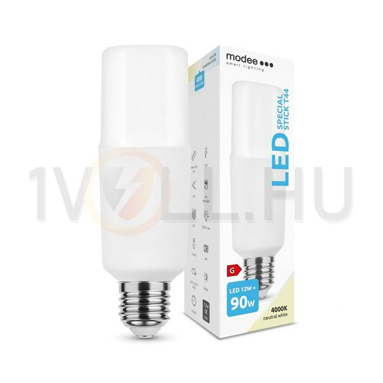LED lámpa stick T44 12W- 90W E27 960lm 840 220-240V AC 35000h 270° 4000K Modee - ML-T444000K12WE27