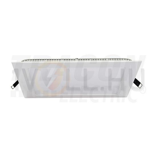 LED panel négyzetes 25000h süllyesztett 1x 12W 230V 850lm 4000K IP40 elektronikus-előtét TRACON - LED-DLN-12NW