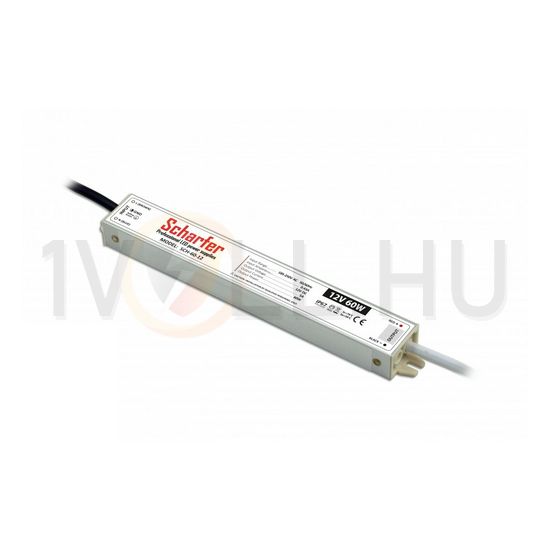 LED előtét állandó áramú 60W 24V 2500mA fém tokozás-ház IP67 Scharfer - SCH-60-24