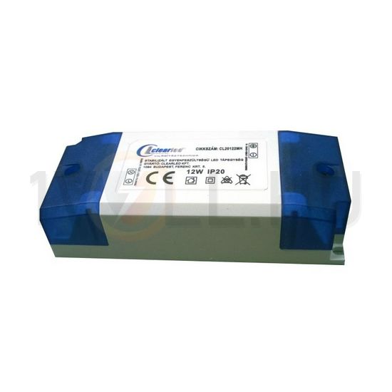 LED tápegység kapcs.üzem stabilizált szerelhető állandó feszültségű 12W 12V 1000mA IP20 Clearled - CL20122MH