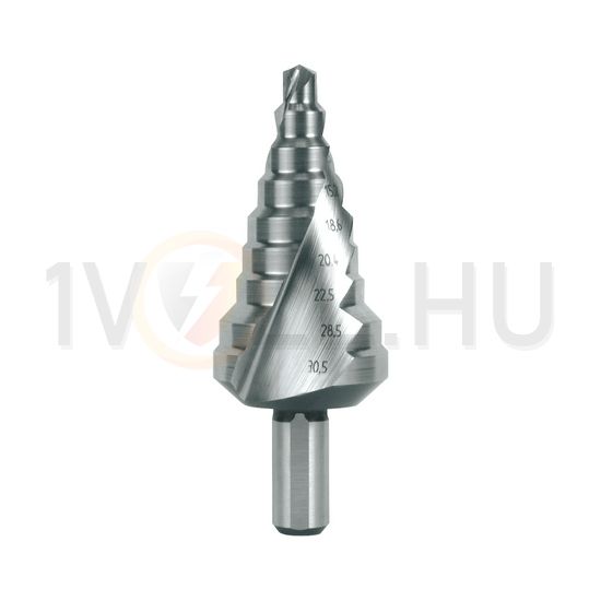 Lépcsősfúró HSS PG7-PG21 6mm-min. átmérő 30.5mm-max. átmérő mm-skála RUKO - 101098