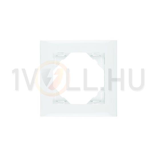 Logus90 keret BASE 1-es vízszintes és függőleges műanyag fehér BASE Elko EP - 90910TBR