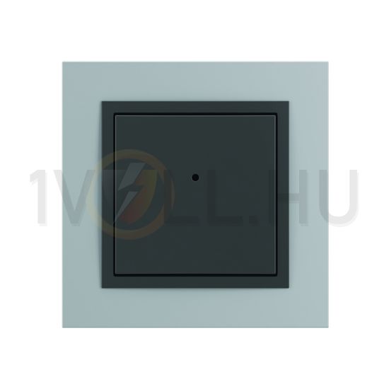 Logus90 RF 2x1P nyomó CR2032elemes LED jelzéssel IP20 2csat. falonkívüli fehér RFWB-20/G Elko EP - RFWB-20G