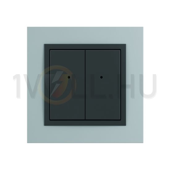 Logus90 RF 4x1P nyomó CR2032elemes LED jelzéssel IP20 4csat. falonkívüli fehér RFWB-40/G Elko EP - RFWB-40G