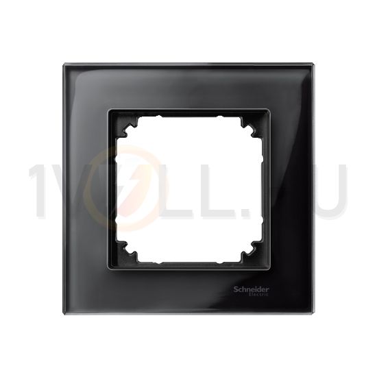 M-Elegance keret 1-es ónixfekete vízszintes és függőleges üveg Schneider - MTN404103