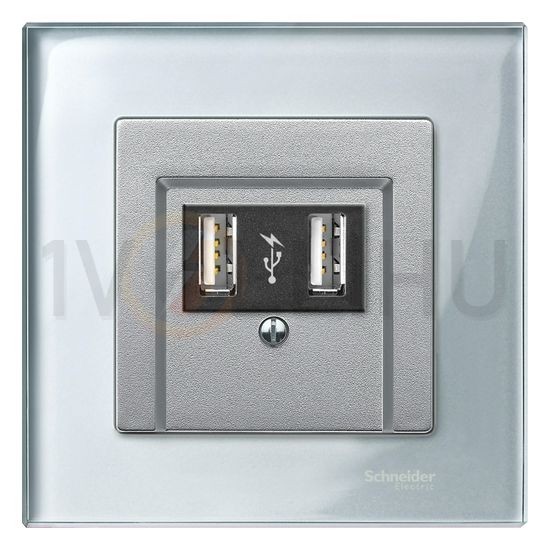 M-Elegance keret gyémántfehér 1-es vízszintes és függőleges műanyag ezüst kezeletlen 4010-3260 - MTN4010-3260