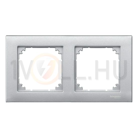 M-Plan keret 2-es vízszintes és függőleges műanyag alumínium lakkozott matt Schneider - MTN486260