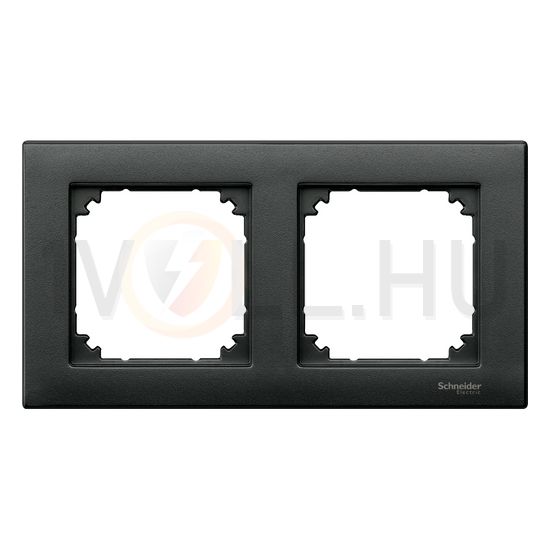 M-Plan keret 2-es vízszintes és függőleges műanyag antracit kezeletlen matt Schneider - MTN486214