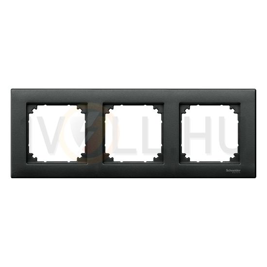 M-Plan keret 3-es vízszintes és függőleges műanyag antracit kezeletlen matt Schneider - MTN486314