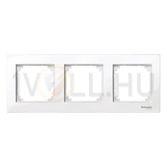 M-Plan keret aktív fehér, antibakteriális 3-es vízszintes és függőleges műanyag fehér Schneider - MTN515325