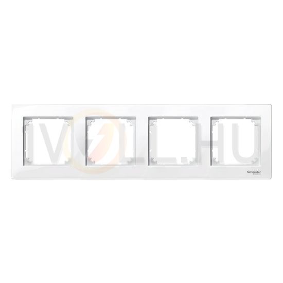 M-Plan keret aktív fehér, antibakteriális 4-es vízszintes és függőleges műanyag fehér Schneider - MTN515425