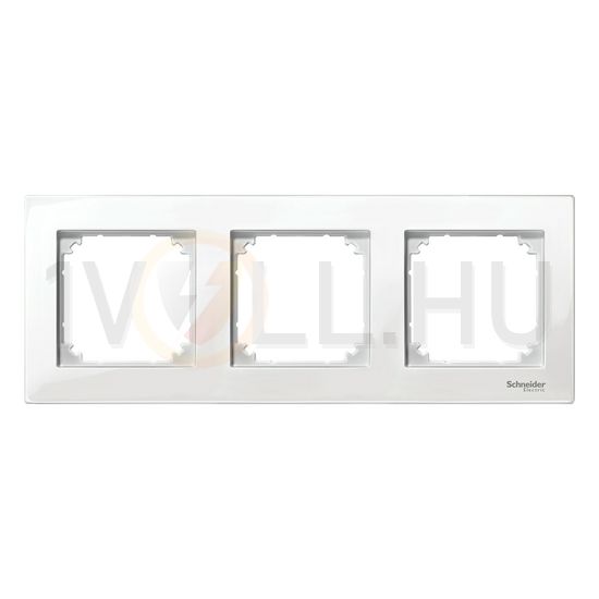 M-Plan keret polárfehér 3-es vízszintes és függőleges műanyag kezeletlen fényes Schneider - MTN515319