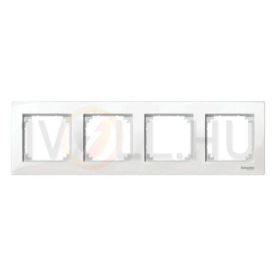 M-Plan keret polárfehér 4-es vízszintes és függőleges műanyag kezeletlen fényes Schneider - MTN515419