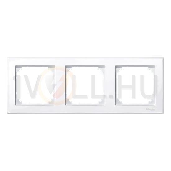 M-Smart keret aktív fehér, antibakteriális 3-es vízszintes és függőleges műanyag fehér Schneider - MTN478325