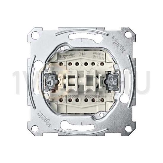 MERTEN Kettős váltókapcsoló, rugós, 10AX (106+6) - MTN3126-0000