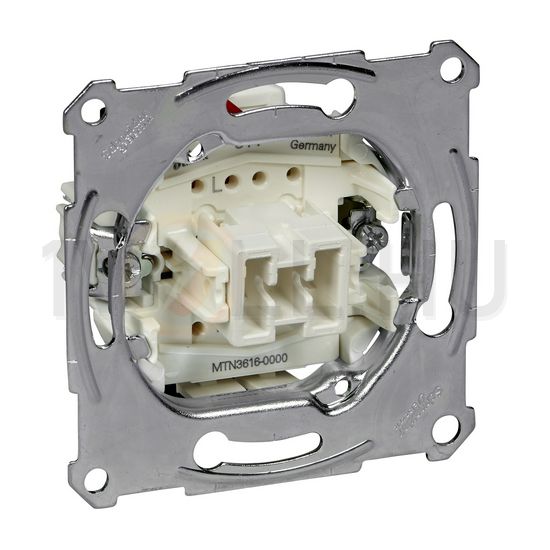 Merten 106 váltókapcsoló betét natúr süllyesztett rugós IP20 billentyű/gomb Schneider - MTN3616-0000