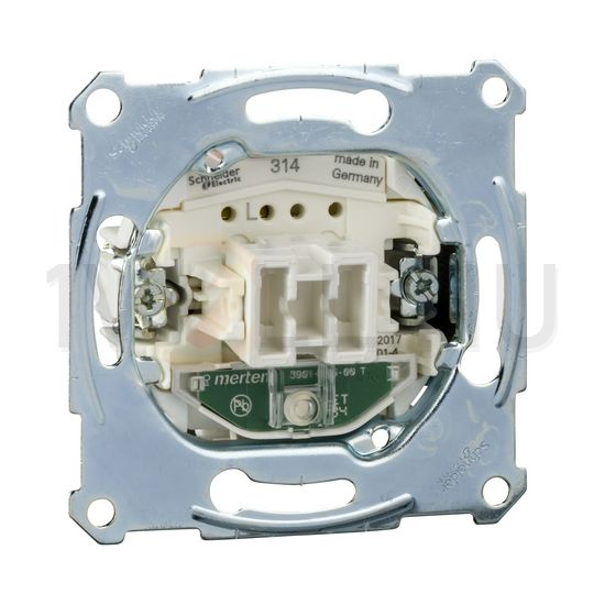 Merten 106 váltókapcsoló +jelzőfény betét süllyesztett rugós IP20 billentyű/gomb Schneider - MTN3136-0000