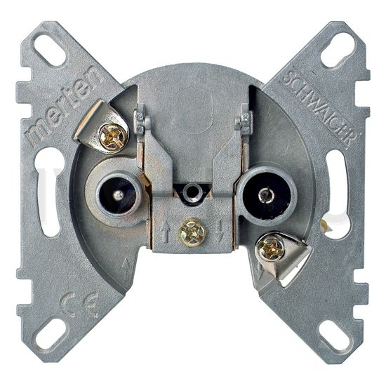 Merten antenna aljzat TV-R-SAT süllyesztett süllyesztett végzáró 4.5dB/860MHz Schneider - MTN466099