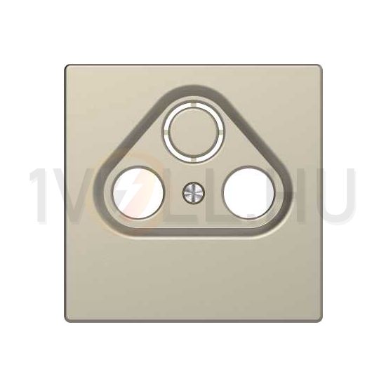MERTEN Fedlap, 3 kimenetes antenna csatlakozóhoz, System-D, szahara - MTN4123-6033