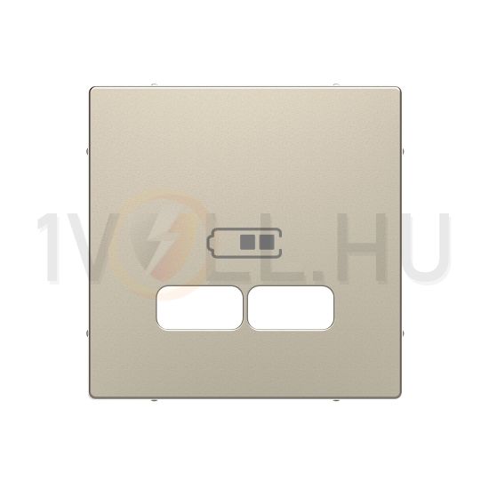 MERTEN Fedlap, USB töltőkhöz, System-D, szahara - MTN4367-6033
