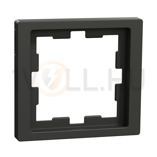 Merten D-Life keret antracit 1-es vízszintes és függőleges műanyag antracit lakkozott Schneider - MTN4010-6534