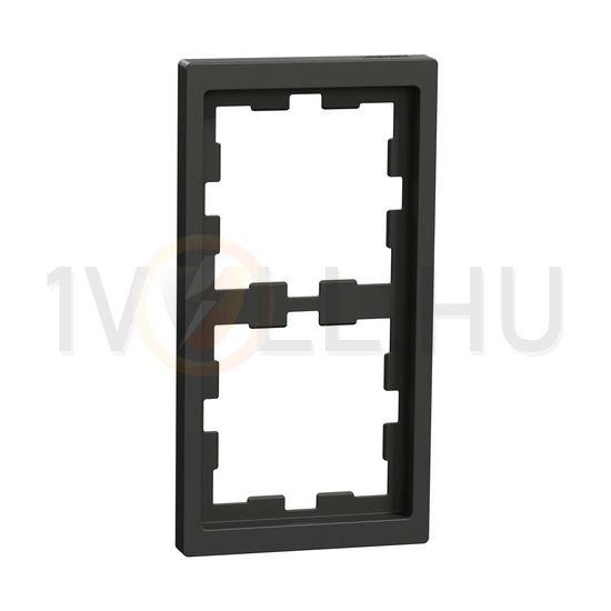 Merten D-Life keret antracit 2-es vízszintes és függőleges műanyag antracit lakkozott Schneider - MTN4020-6534