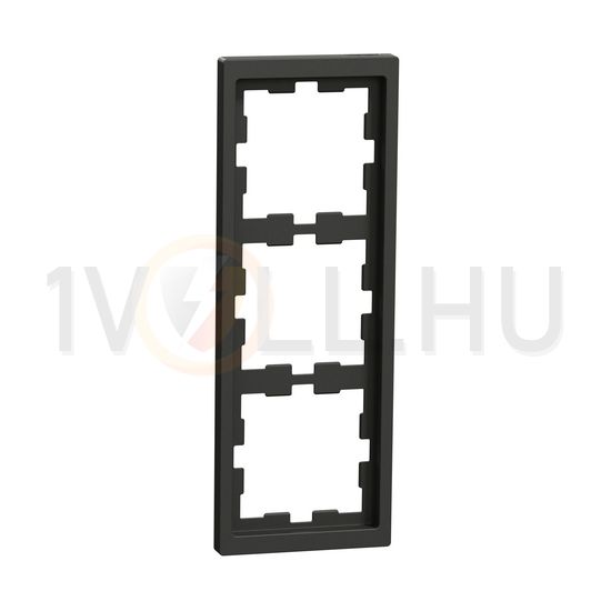 Merten D-Life keret antracit 3-es vízszintes és függőleges műanyag antracit lakkozott Schneider - MTN4030-6534