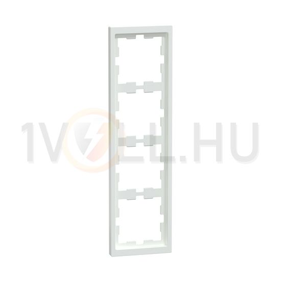 Merten D-Life keret lótuszfehér 4-es vízszintes és függőleges műanyag fehér kezeletlen Schneider - MTN4040-6535