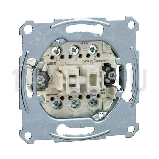 Merten N101/2 nyomó betét 2- billentyűs 2v 1P IP20 falonkívüli Schneider - MTN3059-0000