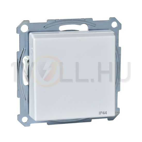 Merten-SM 162 dugalj antibakteriális földelt csapófedéllel gyerekzárral fehér IP44 Schneider - MTN2314-0325