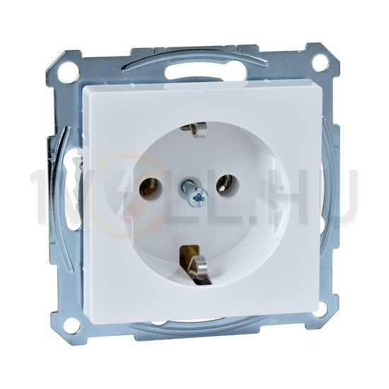 Merten-SM 162 dugalj antibakteriális földelt fehér IP20 süllyesztett csavaros Schneider - MTN2401-0325