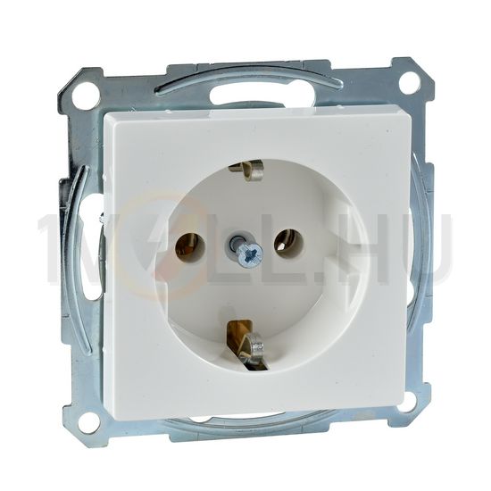 Merten-SM 162 dugalj földelt fehér IP20 süllyesztett csavaros Schneider - MTN2401-0319