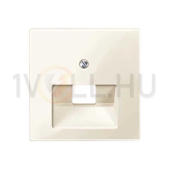 Merten-SM fedlap RJ45 adatcsatlakozóhoz műanyag krém címketartó nélkül Schneider - MTN296244
