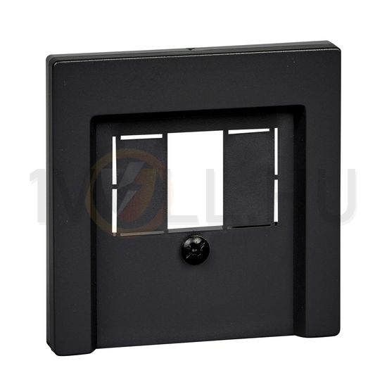 Merten-SM fedlap többfunkciós műanyag antracit címketartó nélkül Schneider - MTN297914