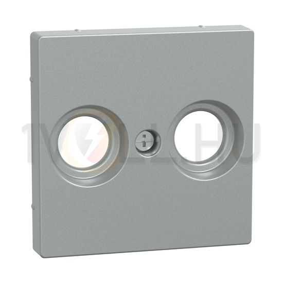 Merten-SM fedlap TV-RD koax-antennadugaljhoz műanyag alumínium címketartó nélkül Schneider - MTN4122-0460