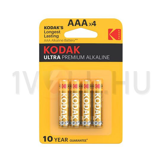 Mikro elem AAA 1.5V alkáli-mangán Micro(AAA/R03) MN2400 Ultra Premium KODAK - AAAULTRAB4
