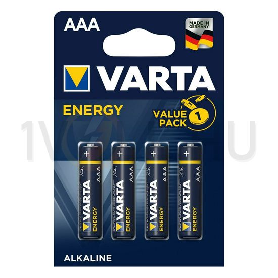 Mikro elem AAA 1.5V alkáli-mangán Micro(AAA/R03) MN2400  Energy VARTA (fehér) - 4 103 229 414