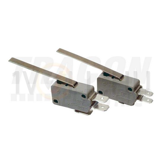 Mikrokapcsoló lemezkar műanyag 1v 2A/AC15/230V IP00 csúszó érintkező KW TRACON - KW3-21