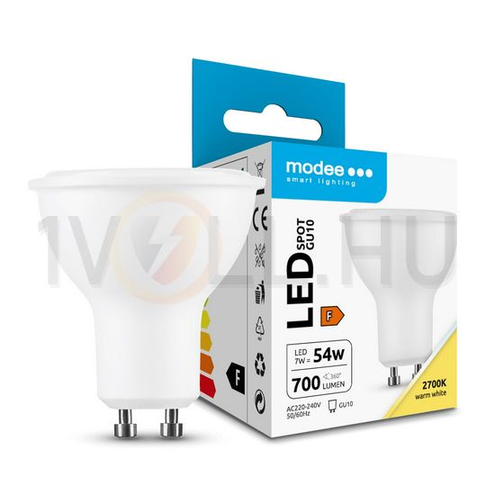 LED lámpa spot alu-műa tükrös PAR16 7W- 50W GU10 700lm 827 220-240V AC 25000h 110° 2700K Modee - ML-GU10P2700K7WN