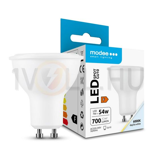 LED lámpa spot alu-műa tükrös PAR16 7W- 50W GU10 700lm 860 220-240V AC 25000h 110° 6000K Modee - ML-GU10P6000K7WN