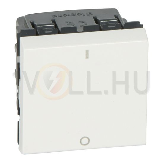 Mosaic 102 2P kapcsoló I-O moduláris fehér süllyesztett rugós IP20 billentyű/gomb LEGRAND - 77050L