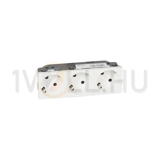 Mosaic 162/3 dugalj sínes földelt központi fedlap fehér IP20 beépített rugós LEGRAND - 077253