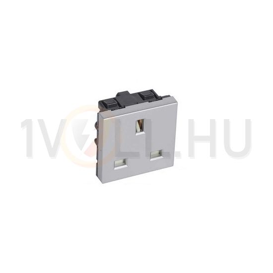 Mosaic 162 dugalj BS brit szabvány központi fedlap alumínium IP20 modultartó LEGRAND - 678198