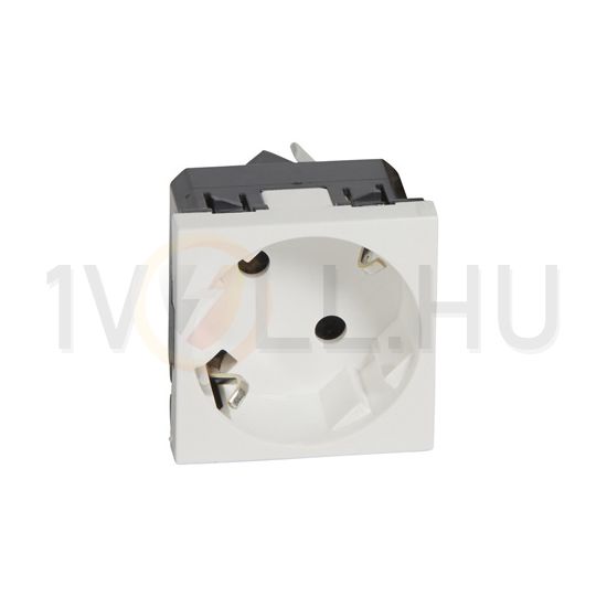 Mosaic 162 dugalj földelt központi fedlap gyerekzárral fehér IP20 beépített rugós LEGRAND - 077245