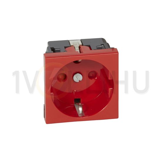 Mosaic 162 dugalj földelt központi fedlap piros IP20 modultartó csavaros LEGRAND - 077214