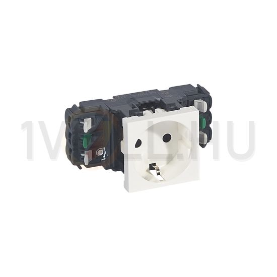 Mosaic 162 dugalj sínes földelt központi fedlap fehér IP40 csatornába szorítókapcsos DLP LEGRAND - 077401