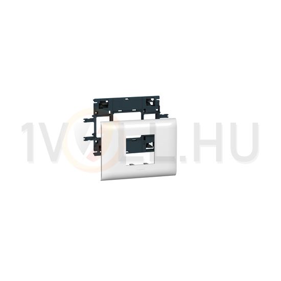 Mosaic csatorna-szerelvénykeret 85mm-fedélhez 2-egység kezeletlen műanyag fényesfehér DLP LEGRAND - 010992