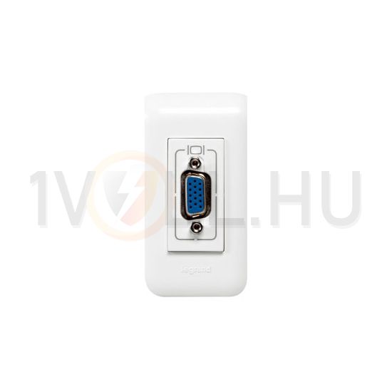 Mosaic adatcsatlakozó betét közp. fedéllel HD15 0,15m kábellel fehér címketartóval LEGRAND - 078777